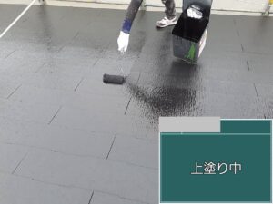 大阪市屋根塗装 施工完了 スレート屋根 仕上がり