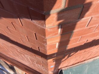 大阪府茨木市 外壁タイル補修 タイル施工状況