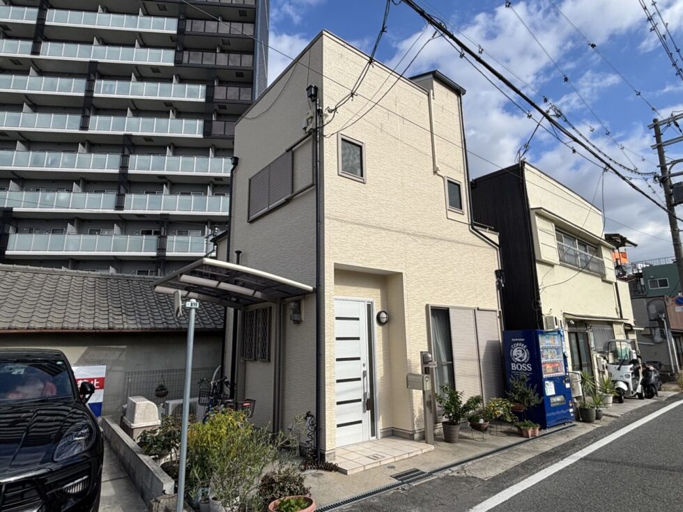 大阪市都島区 外壁塗装 施工前 外観 劣化状況