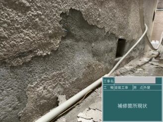 大阪市住吉区 外壁塗装 膨れ撤去 作業