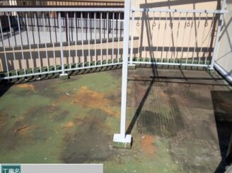 大阪市福島区 屋上防水工事 施工前 劣化状況①