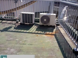 大阪市福島区 屋上防水工事 施工前 全体状態