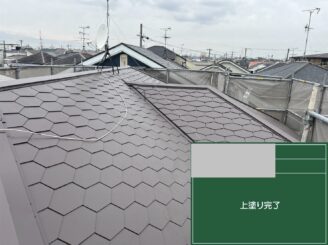 大阪市東成区 屋根塗装 完了
