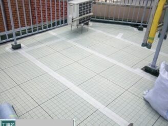 大阪市福島区 屋上防水 絶縁マット完了