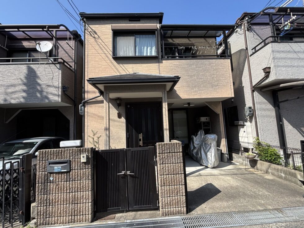 大阪市港区 外壁塗装前 外観 劣化状態