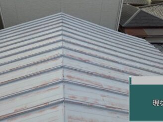 大阪市此花区 屋根塗装前 劣化状態