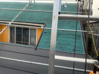 大阪市阿倍野区 スーパーガルテクト施工中