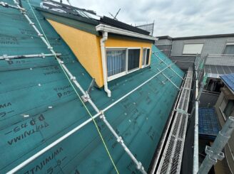 大阪市阿倍野区 屋根防水シート施工