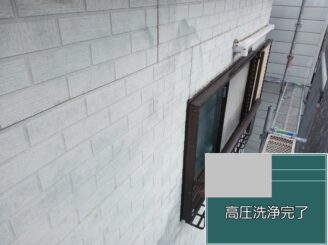 大阪市西淀川区 外壁高圧洗浄完了