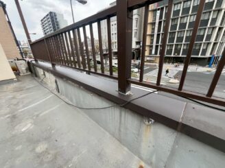 大阪市福島区 笠木板金取替完了