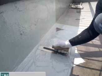 大阪市福島区 ウレタン防水1層目施工