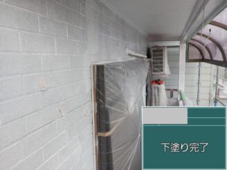 大阪市西淀川区下塗り完了