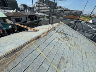 大阪市東淀川区 棟板金撤去工事