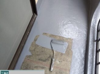 大阪市福島区 FRP防水トップコート施工