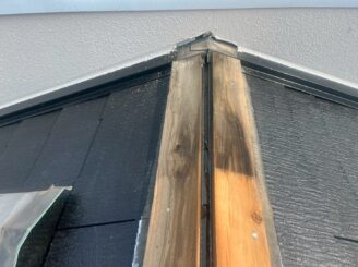 大阪市福島区 屋根棟貫板劣化現状