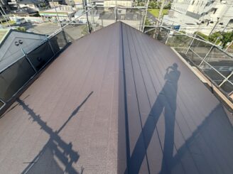 大阪市此花区 スレート屋根の屋根カバー工事完了