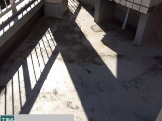 大阪市福島区 屋上防水工事 ウレタン防水施工前現況
