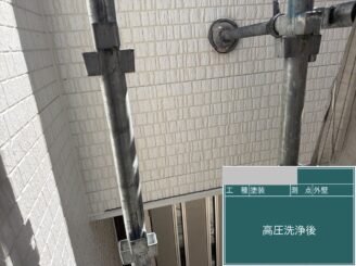 大阪市住之江区 屋根高圧洗浄完了 屋根塗装下地処理