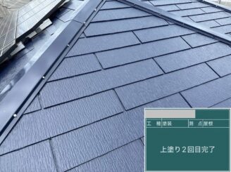 大阪市住之江区 屋根塗装 完成 スレート屋根塗り替え